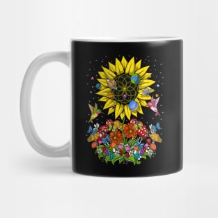 Psychedelic Sunflower Mug